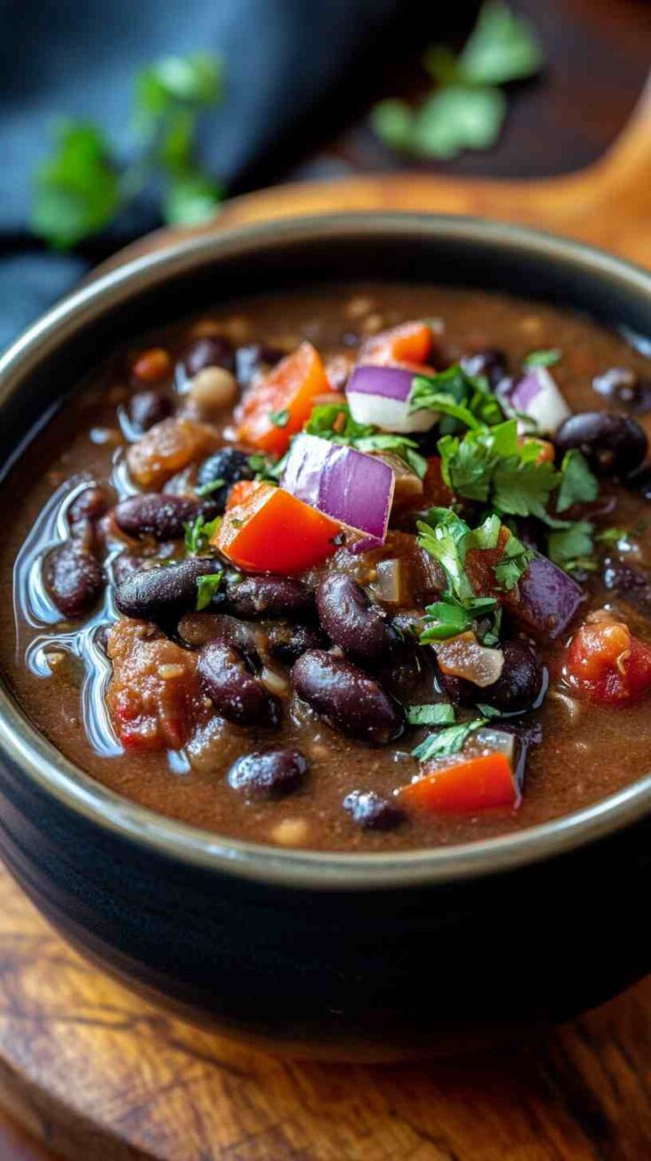Hearty & Healthy Crock Pot Black Beans Recipe