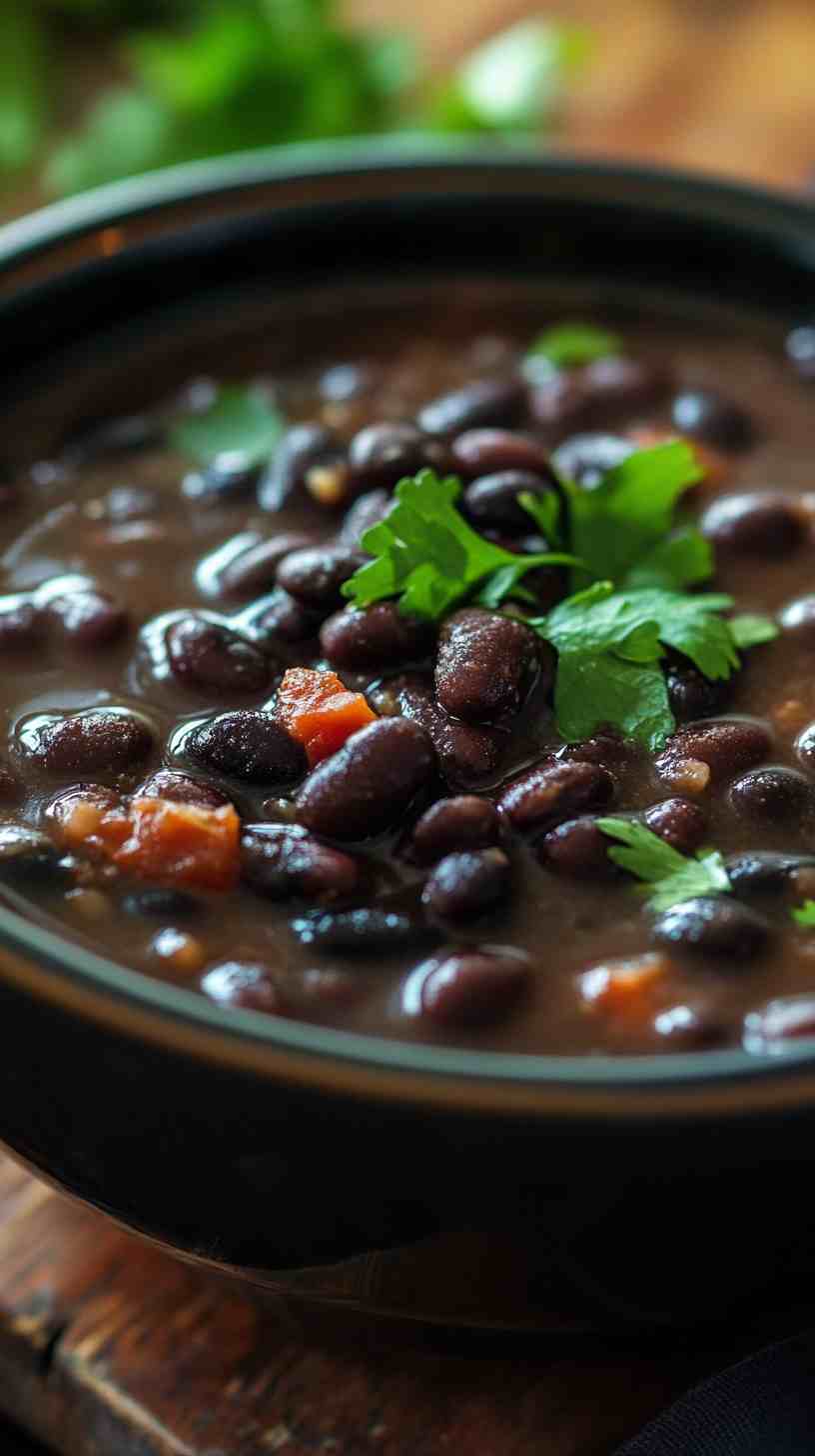 Hearty & Healthy Crock Pot Black Beans Recipe