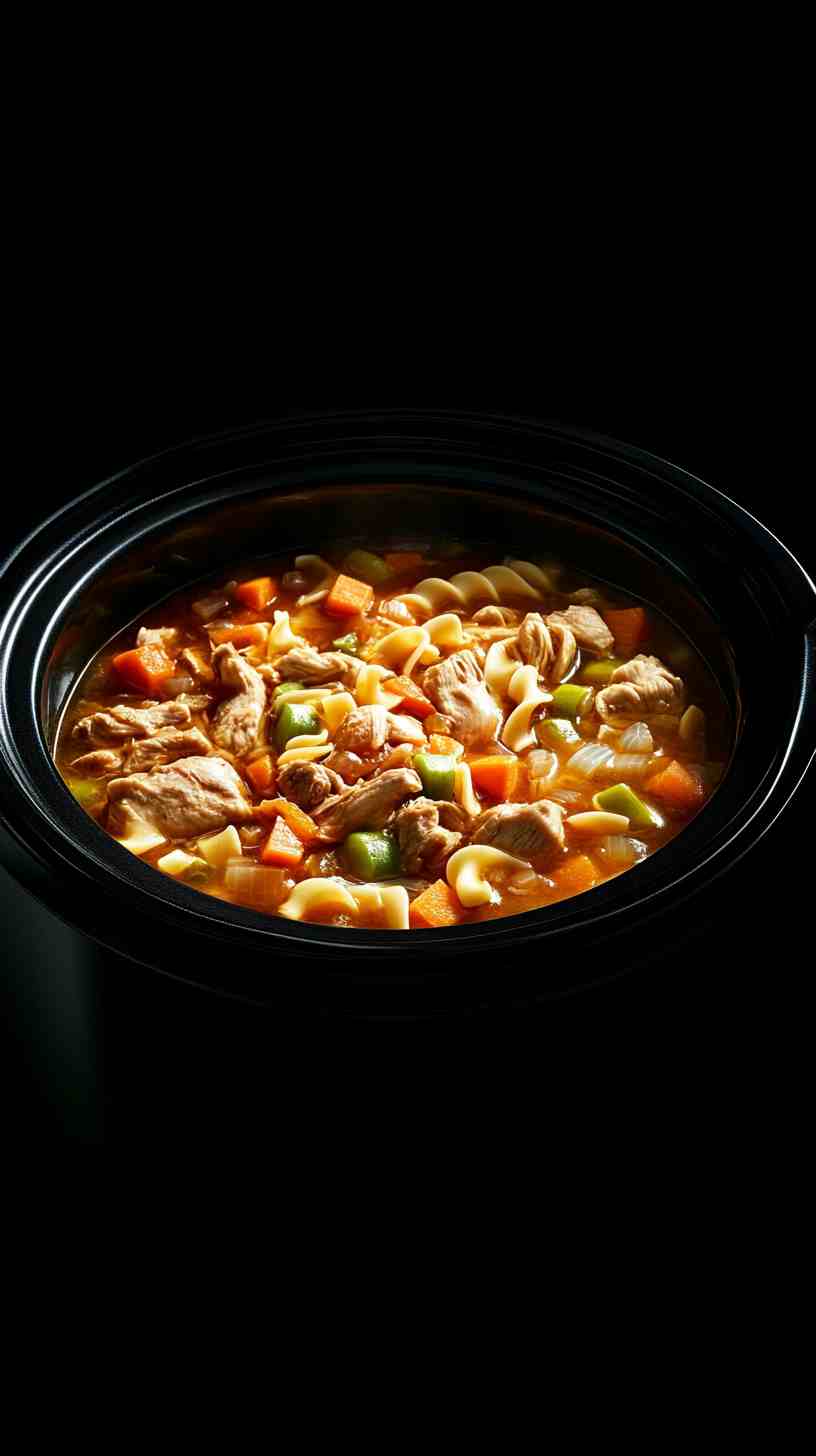 Hearty Slow Cooker Chicken Noodle Soup