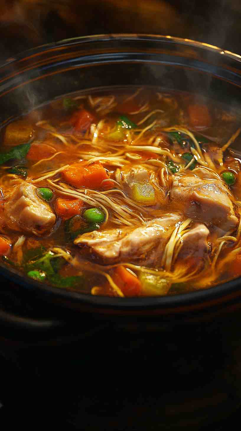 Hearty Slow Cooker Chicken Noodle Soup