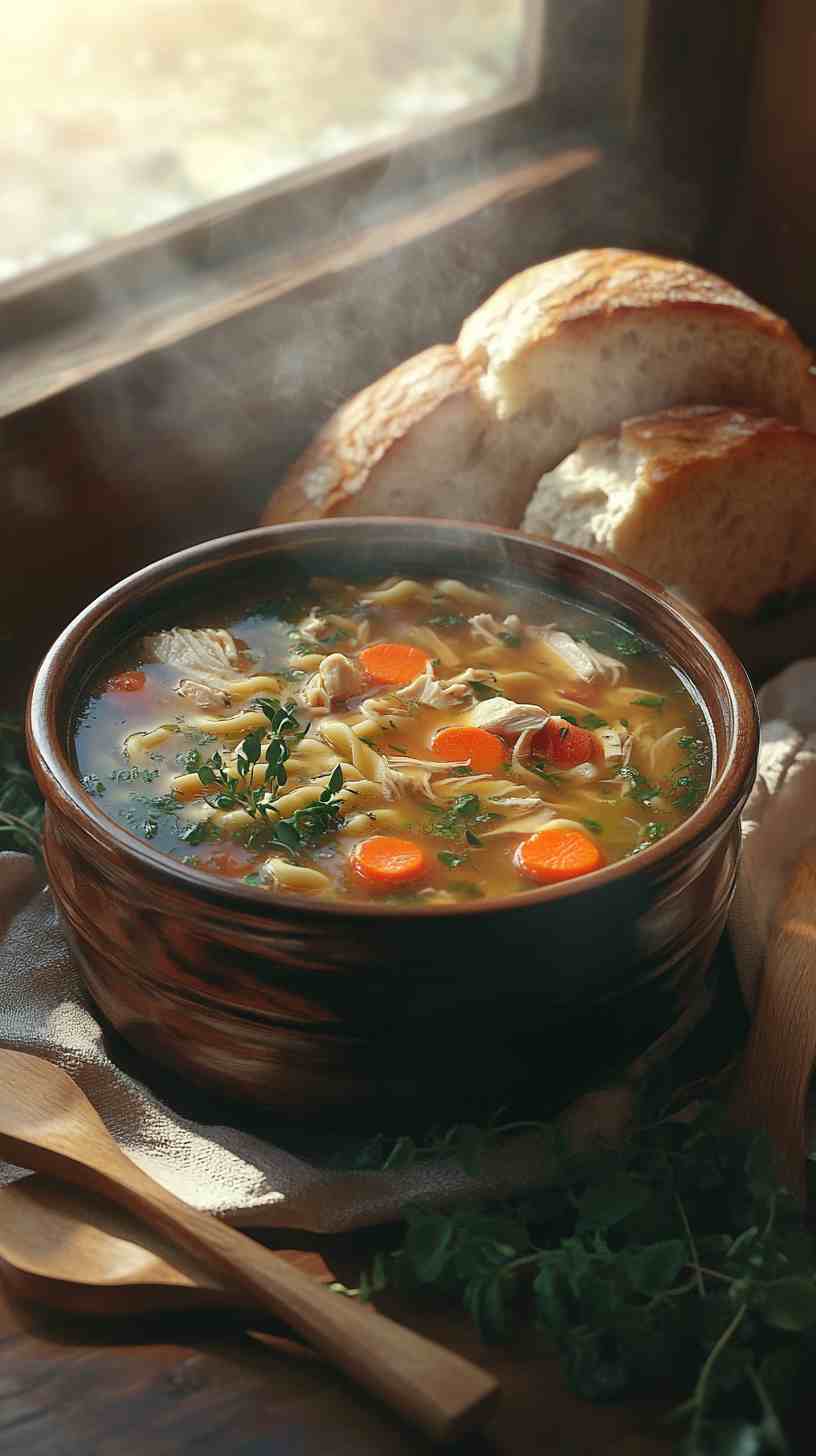 Hearty Slow Cooker Chicken Noodle Soup