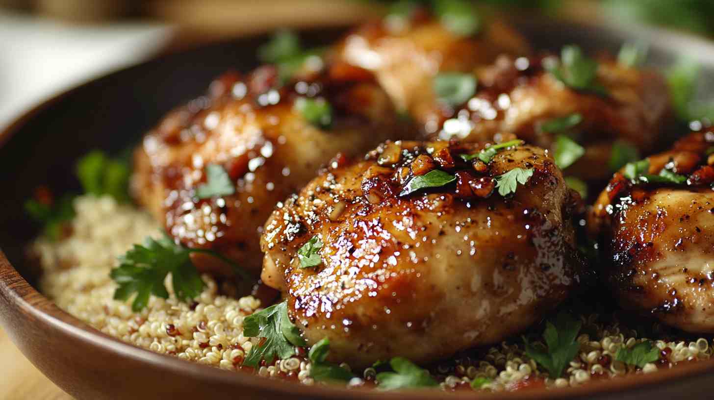 Juicy Balsamic Chicken Breasts in the Crock Pot