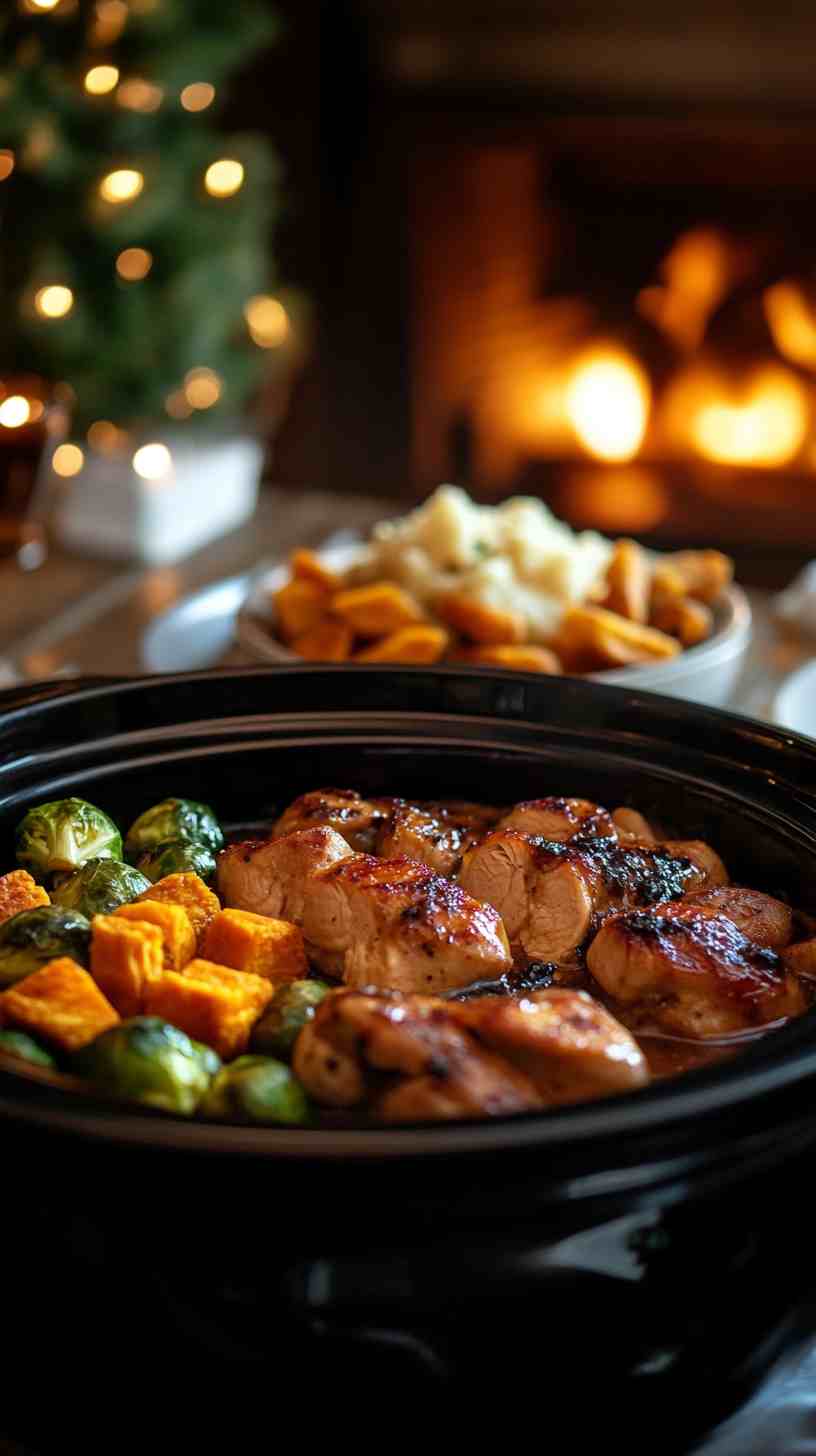 Juicy Balsamic Chicken Breasts in the Crock Pot