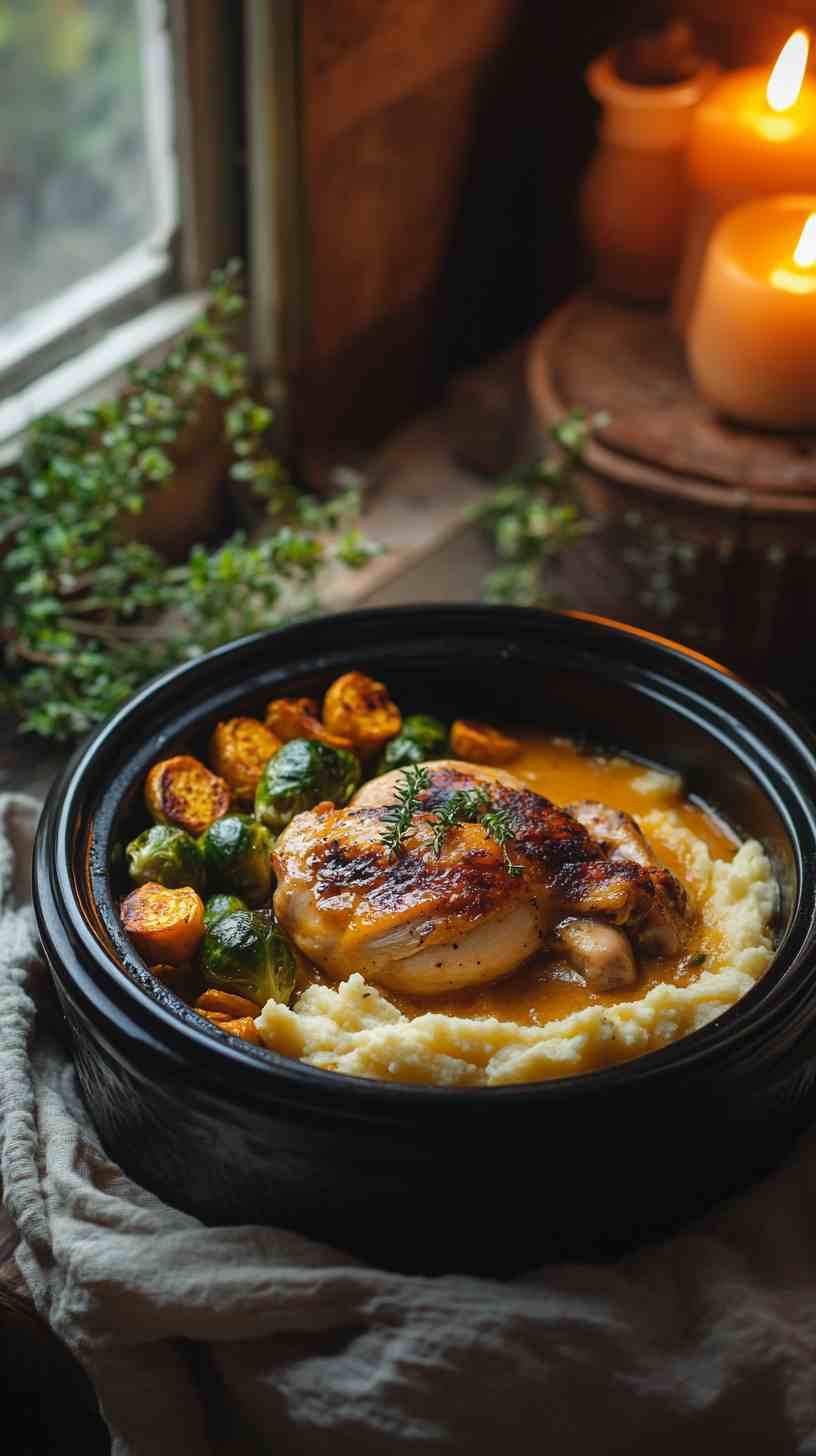 Juicy Balsamic Chicken Breasts in the Crock Pot