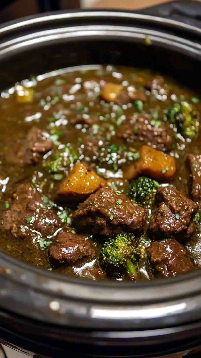 Melt-in-Your-Mouth Beef and Broccoli Crock Pot Recipe