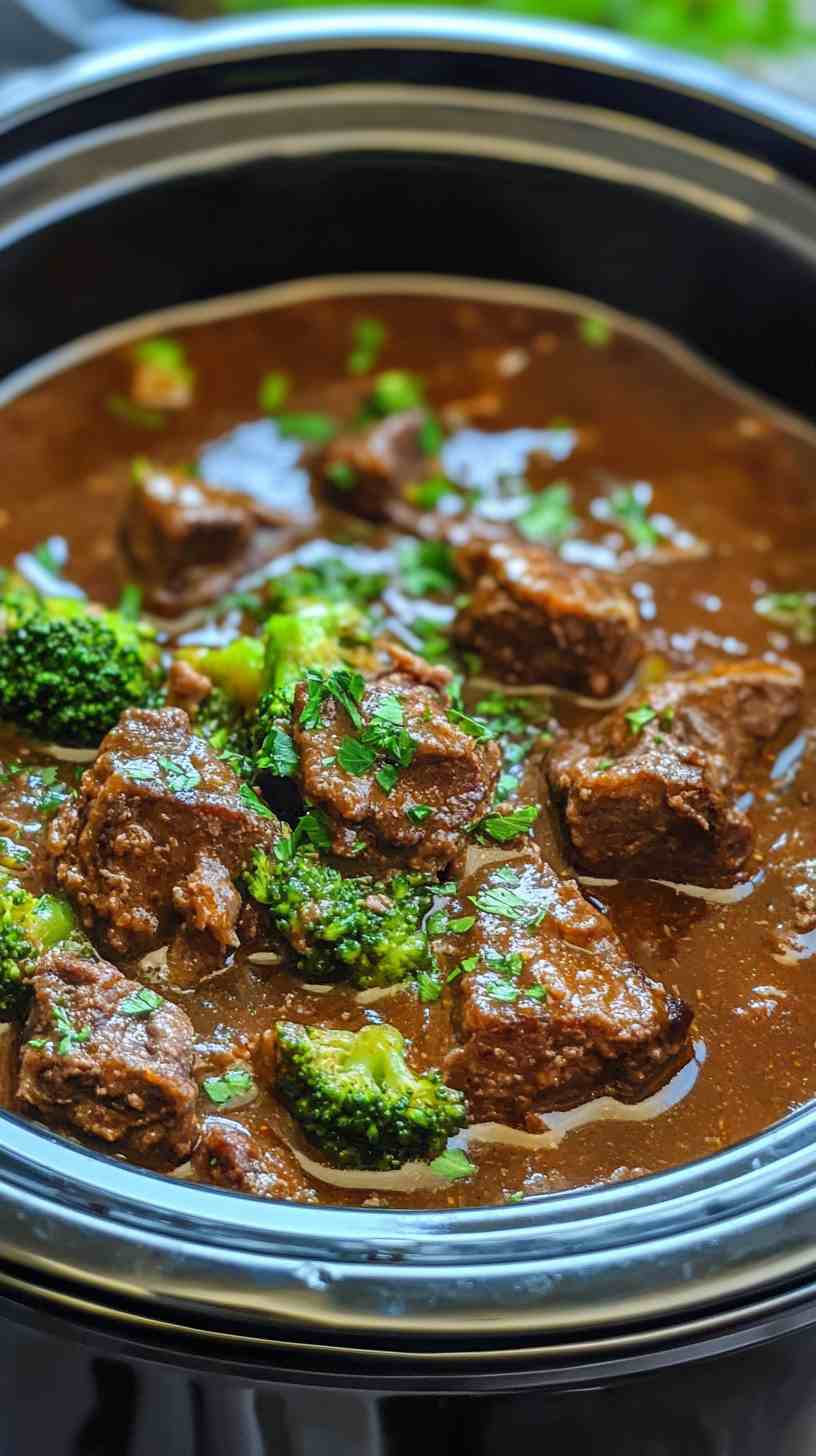 Restaurant-Style Slow Cooker Beef and Broccoli