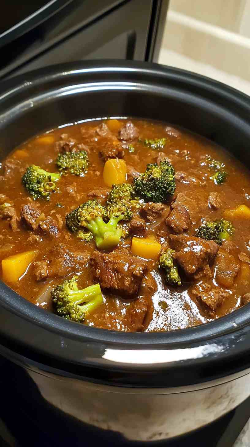 Restaurant-Style Slow Cooker Beef and Broccoli