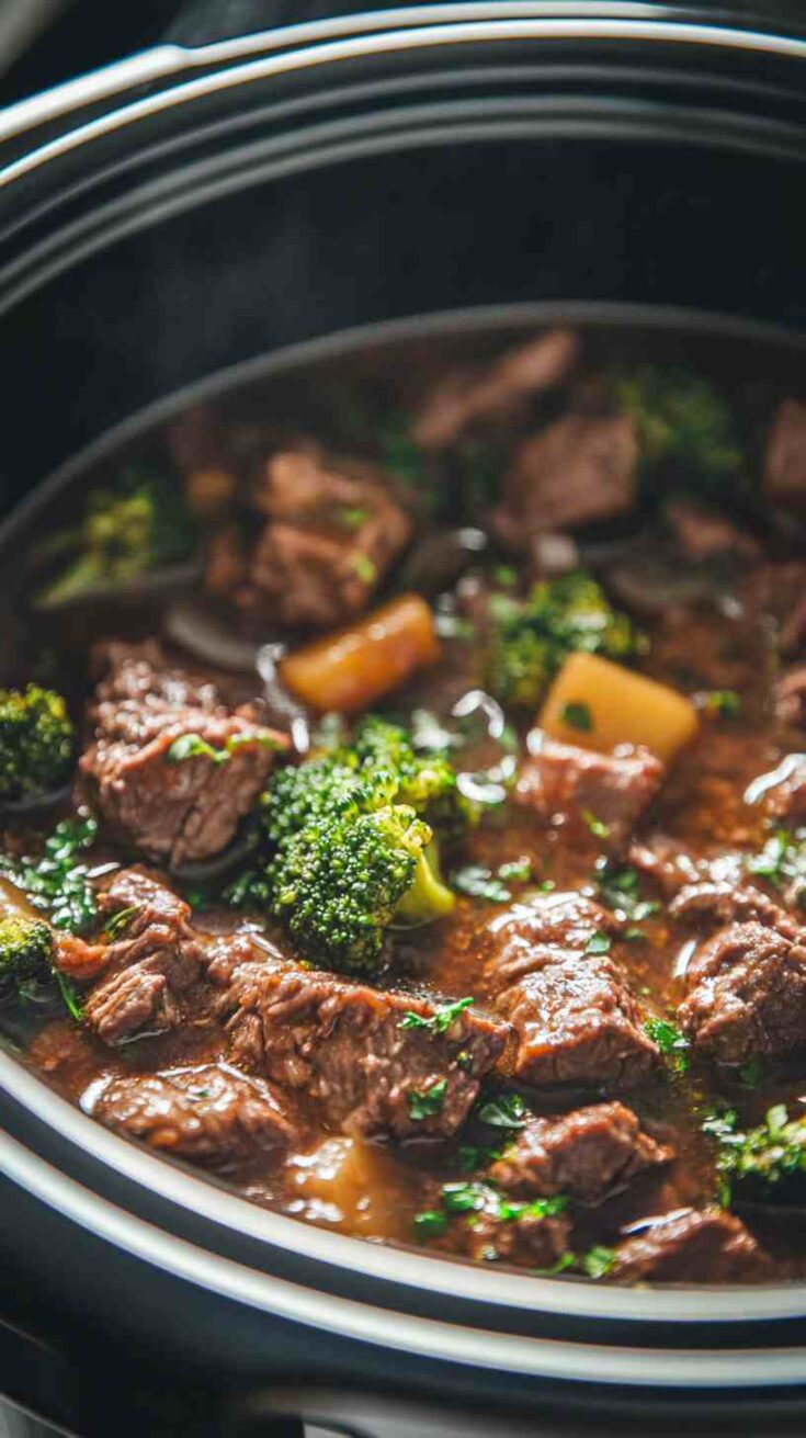 Restaurant-Style Slow Cooker Beef and Broccoli