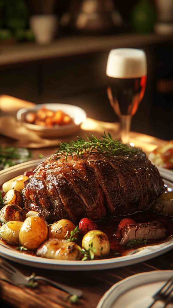 Rich and Savory Beef and Beer Pot Roast Rich and Savory Beef and Beer Pot Roast