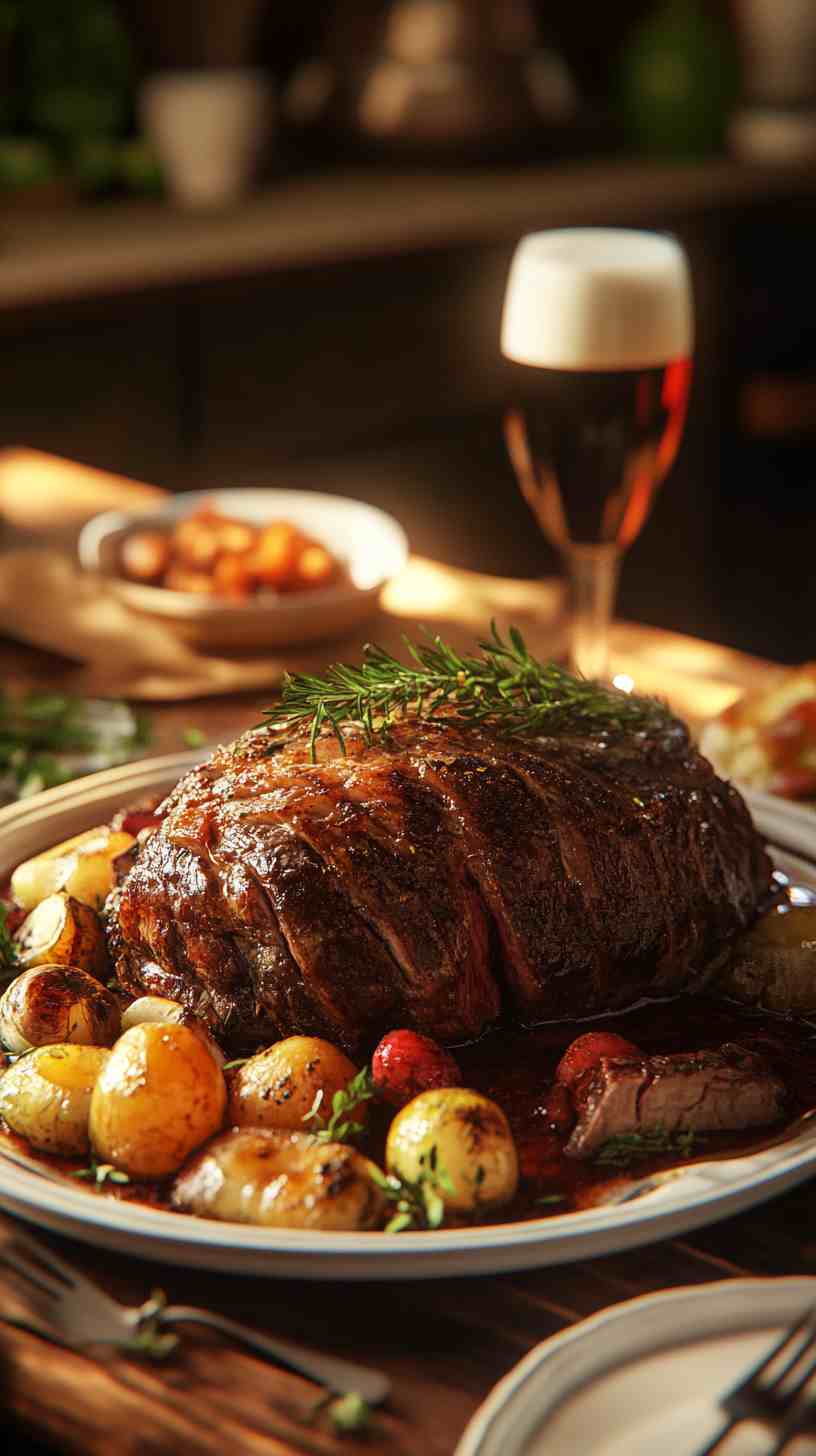 Rich and Savory Beef and Beer Pot Roast Rich and Savory Beef and Beer Pot Roast