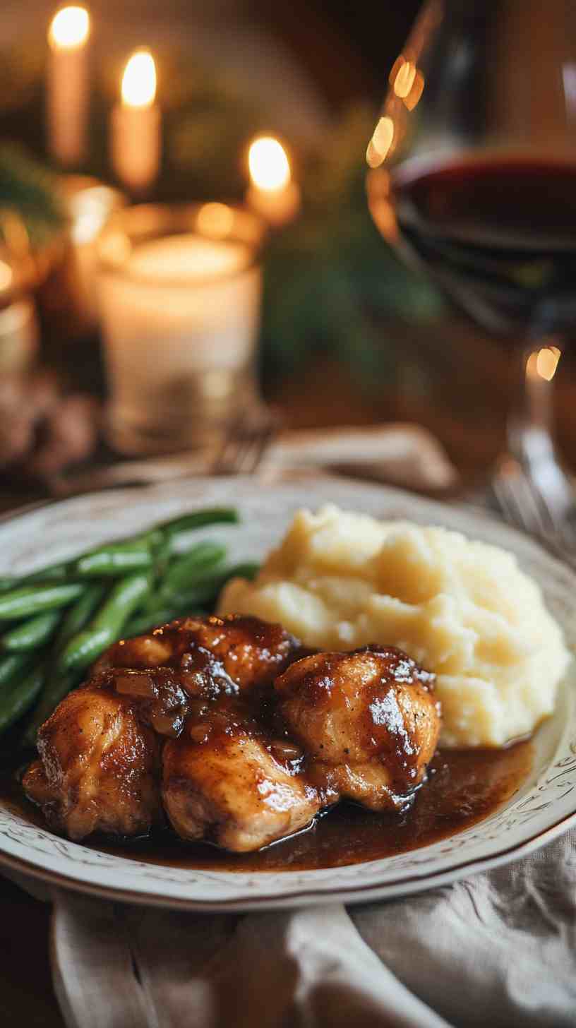 Savory Balsamic Garlic Chicken Crock Pot Recipe