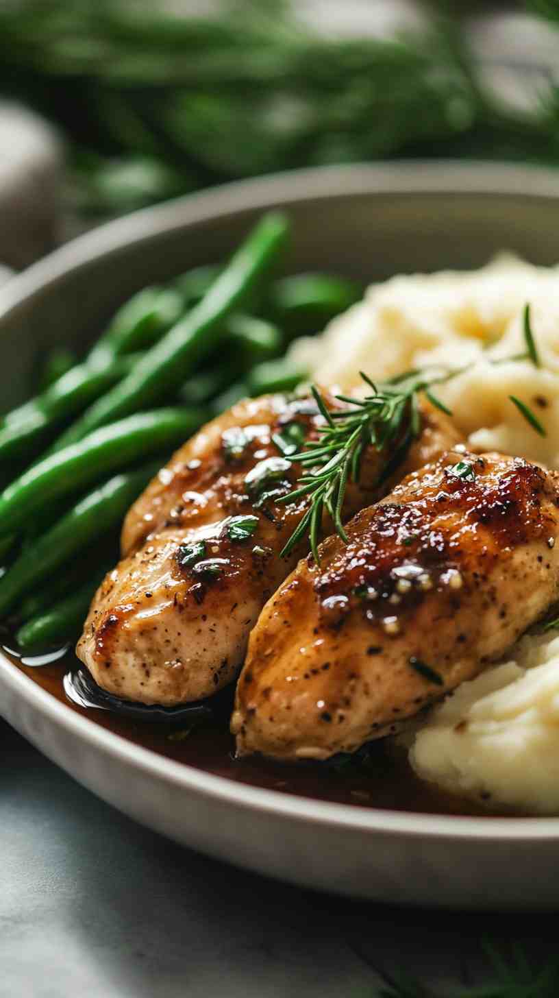 Savory Balsamic Garlic Chicken Crock Pot Recipe