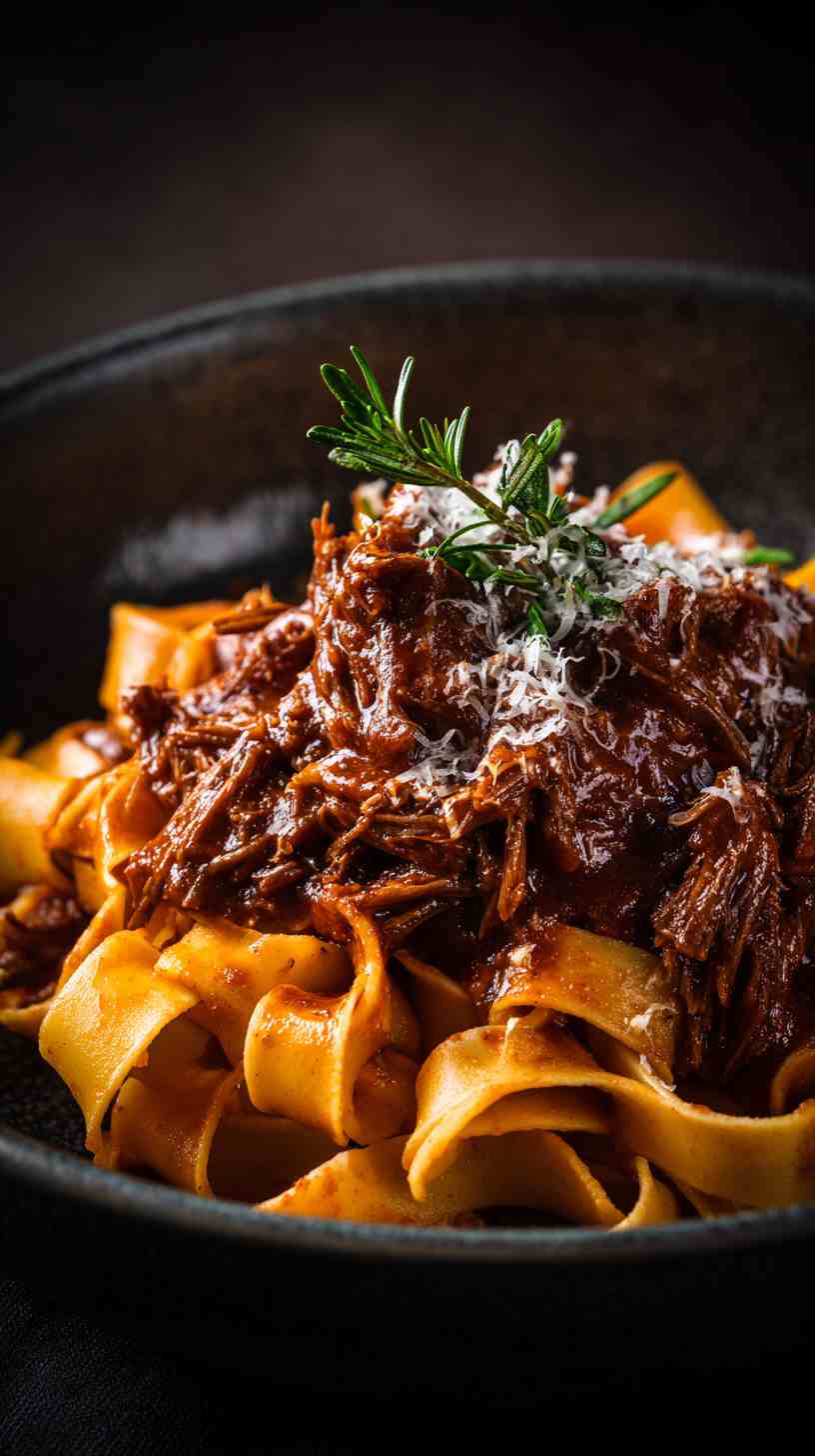 Savory Crockpot Italian Beef Ragu