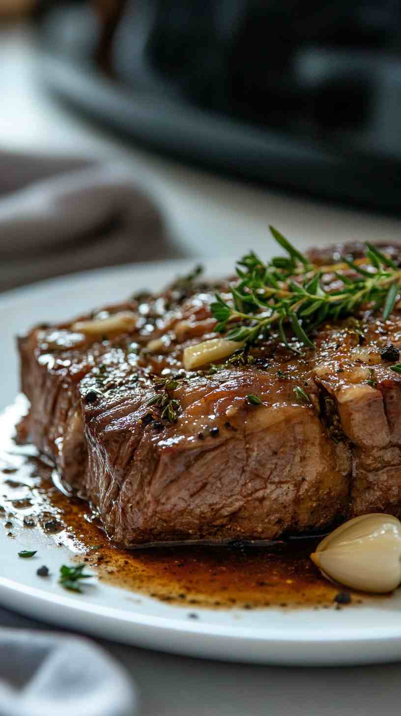 Savory Garlic and Herb Crock Pot Roast