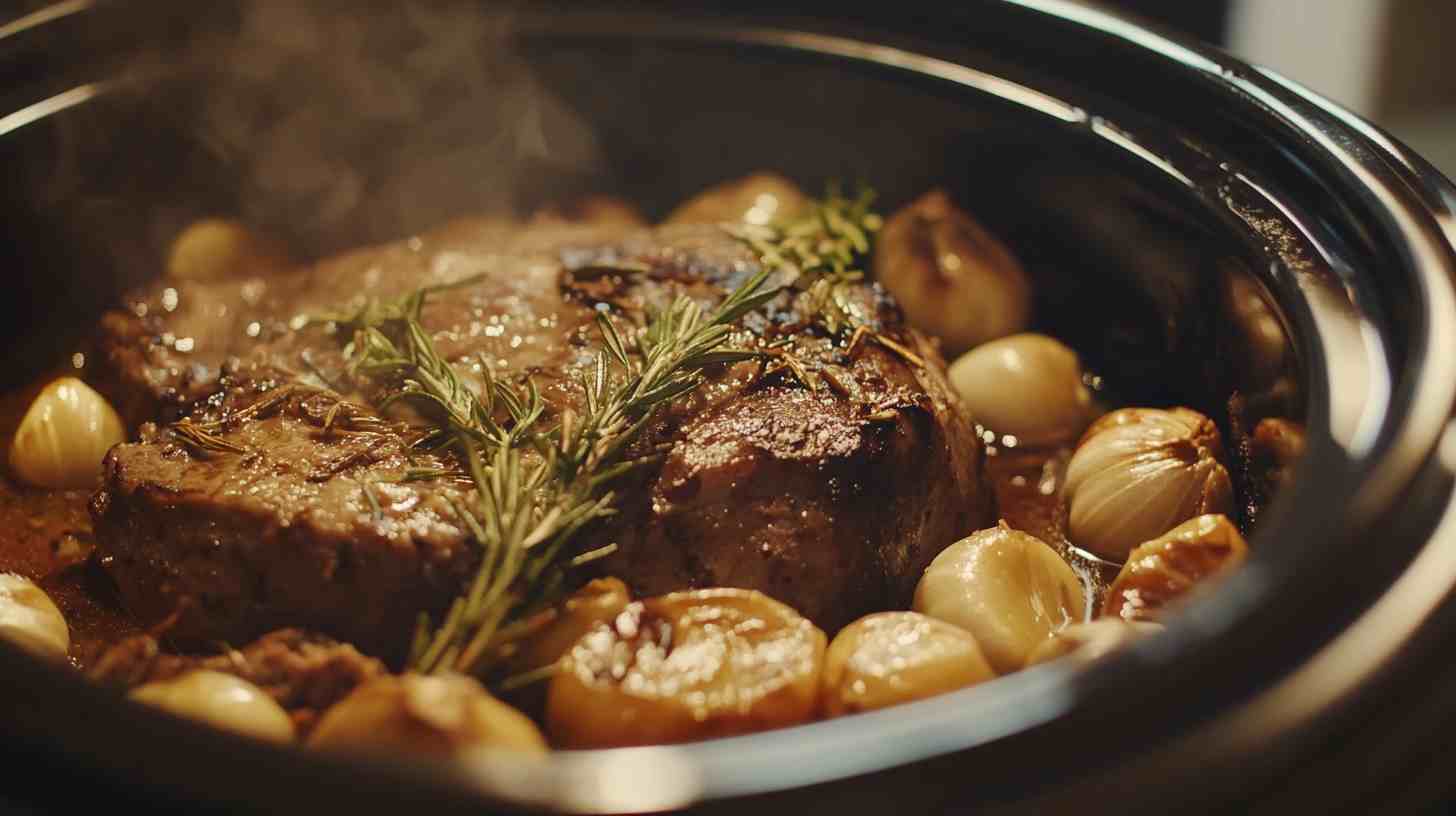Savory Garlic and Herb Crock Pot Roast