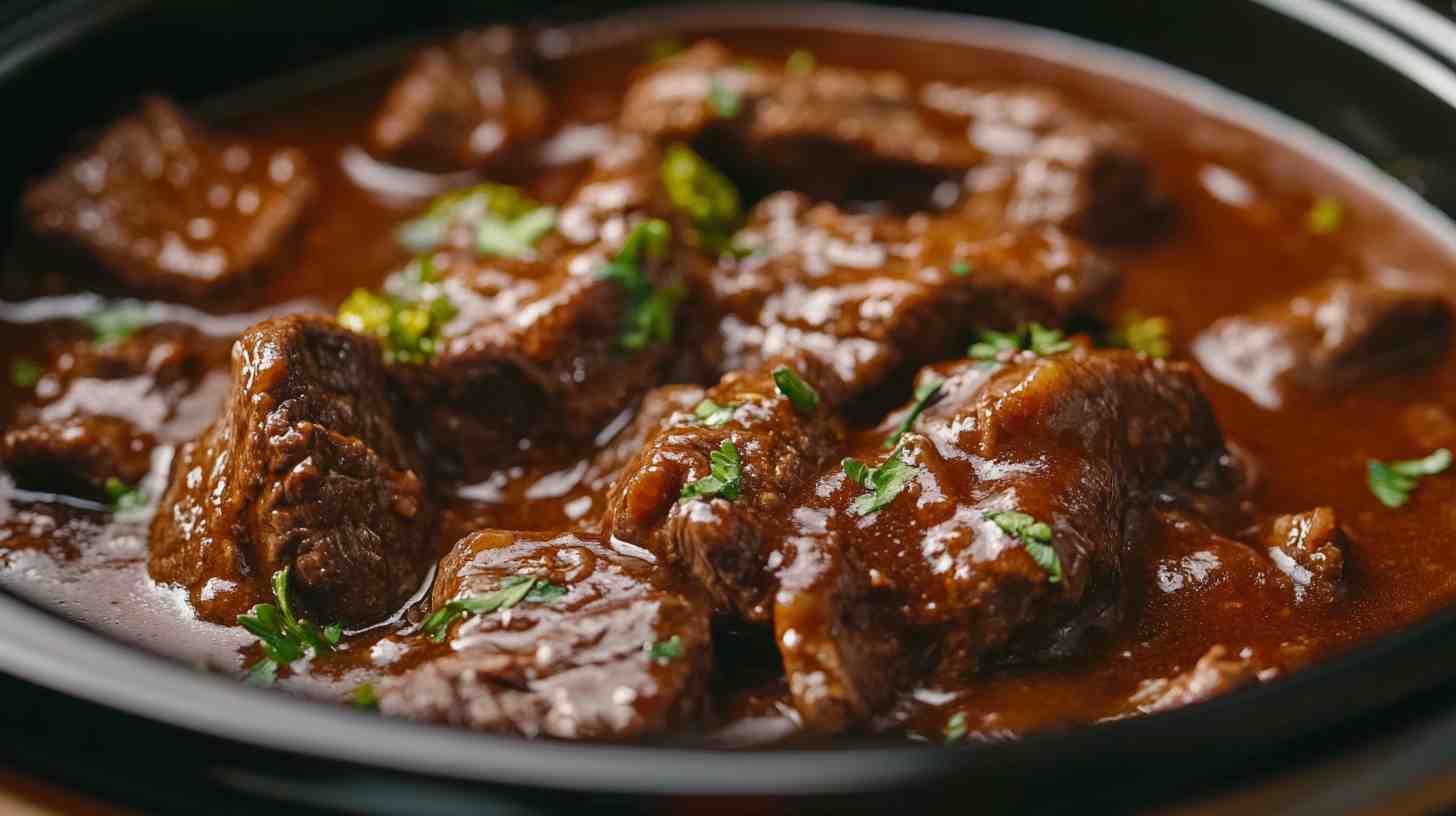 Savory Slow Cooker Beef and Broccoli