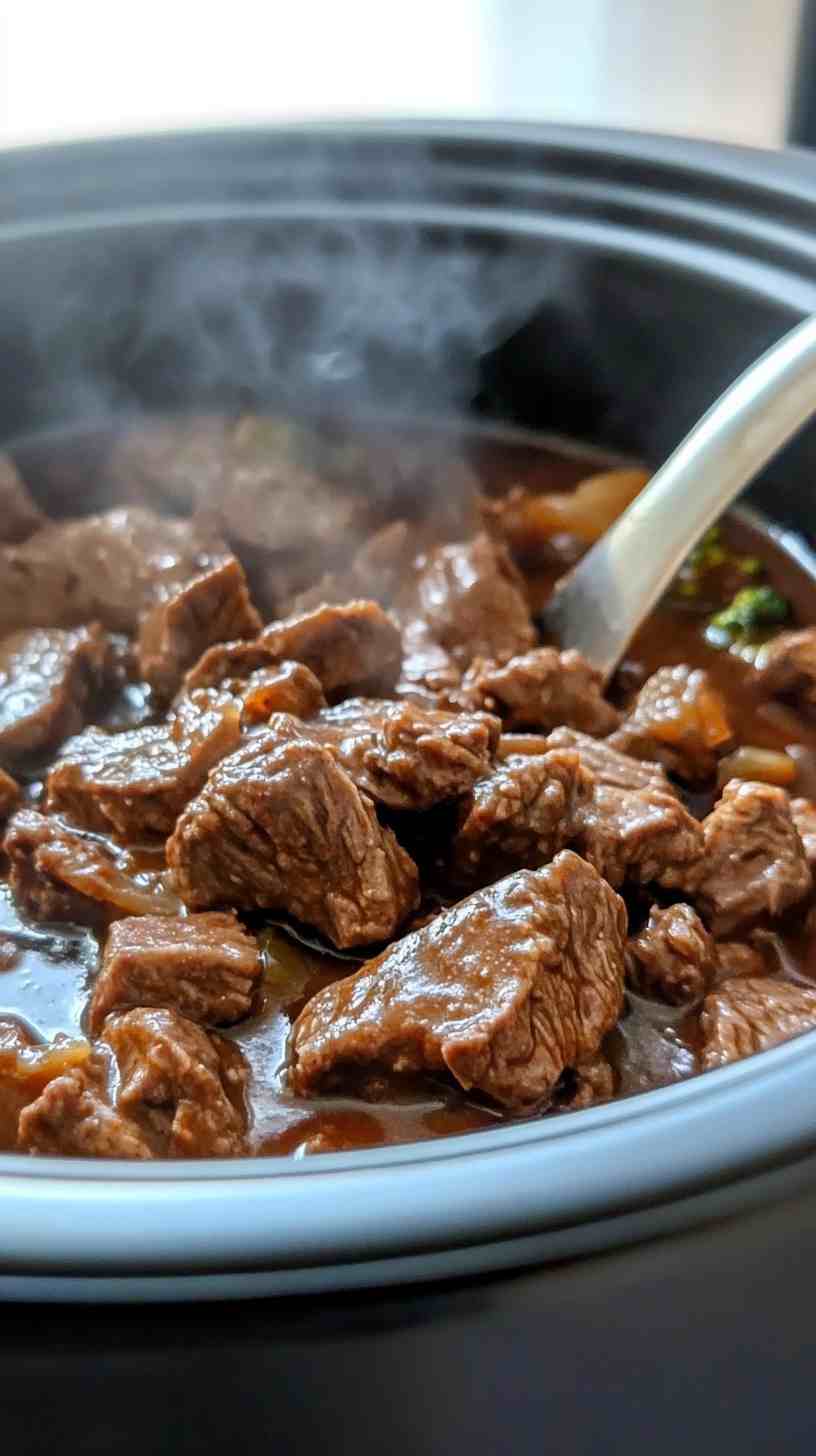 Savory Slow Cooker Beef and Broccoli Savory Slow Cooker Beef and Broccoli