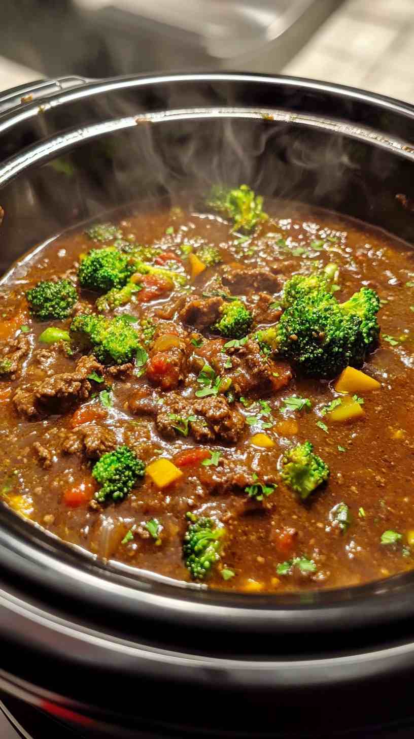 Savory Slow Cooker Beef and Broccoli Savory Slow Cooker Beef and Broccoli