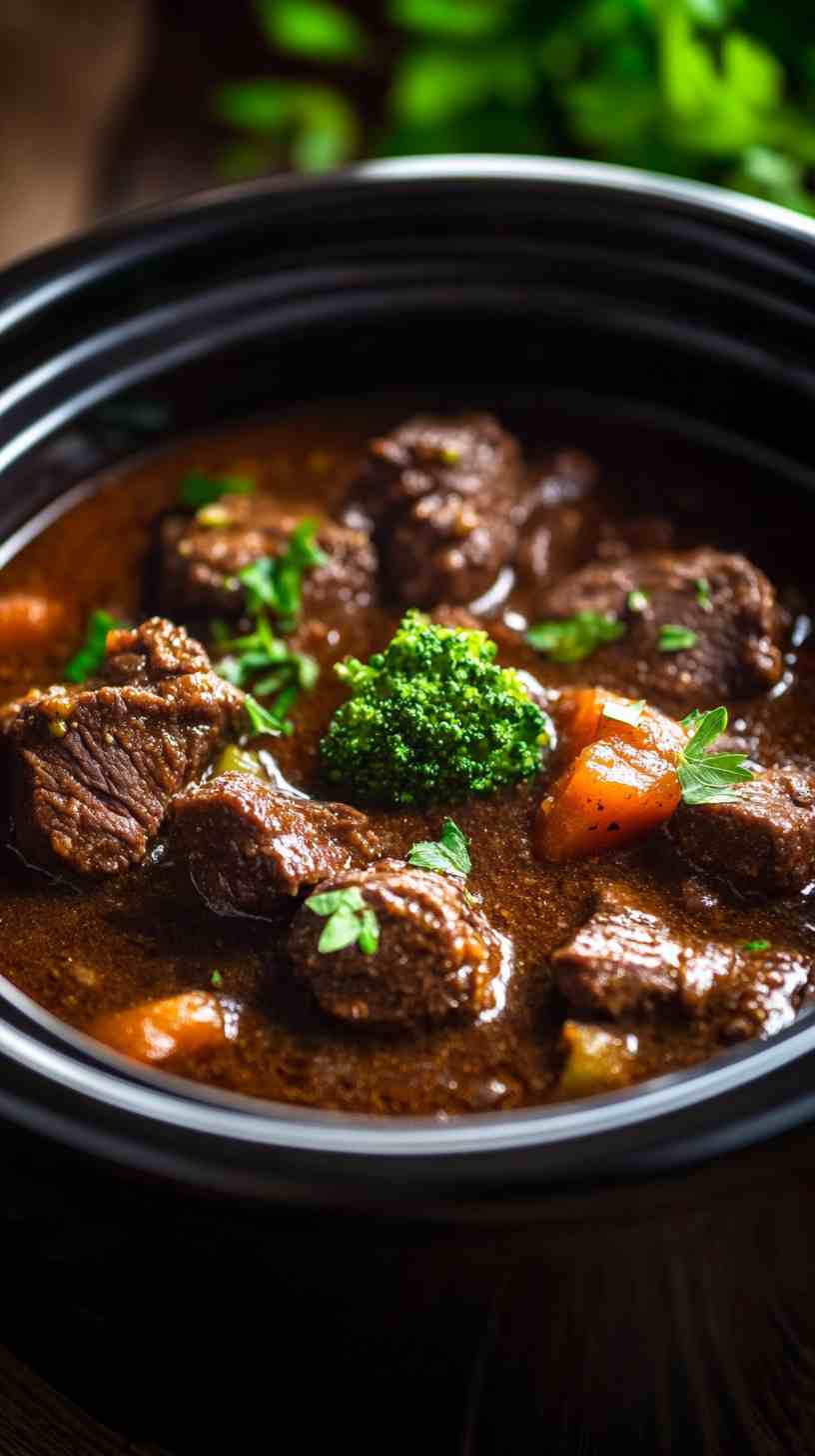 Savory Slow Cooker Beef and Broccoli Savory Slow Cooker Beef and Broccoli