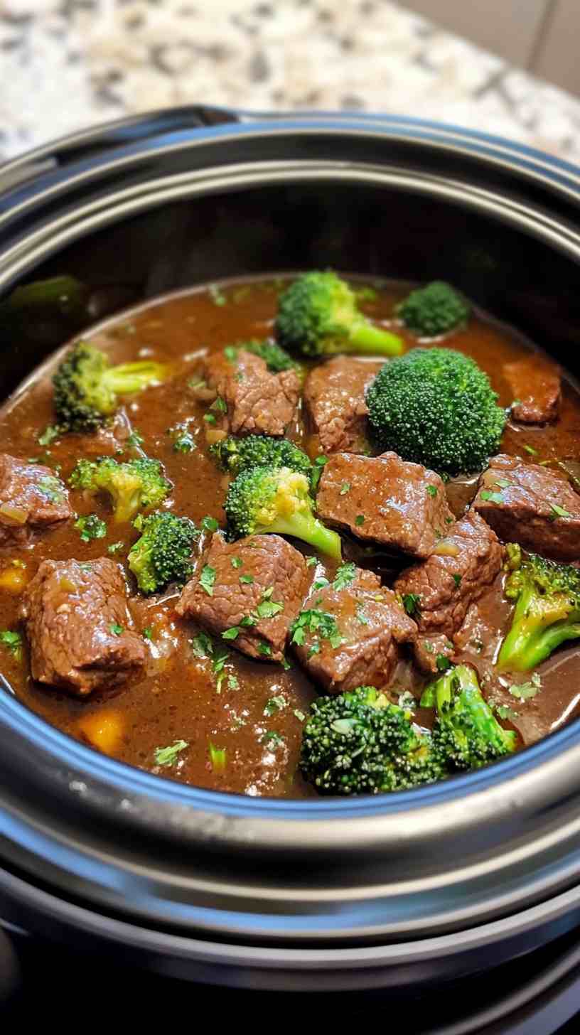 Set-and-Forget Crock Pot Beef and Broccoli Set-and-Forget Crock Pot Beef and Broccoli