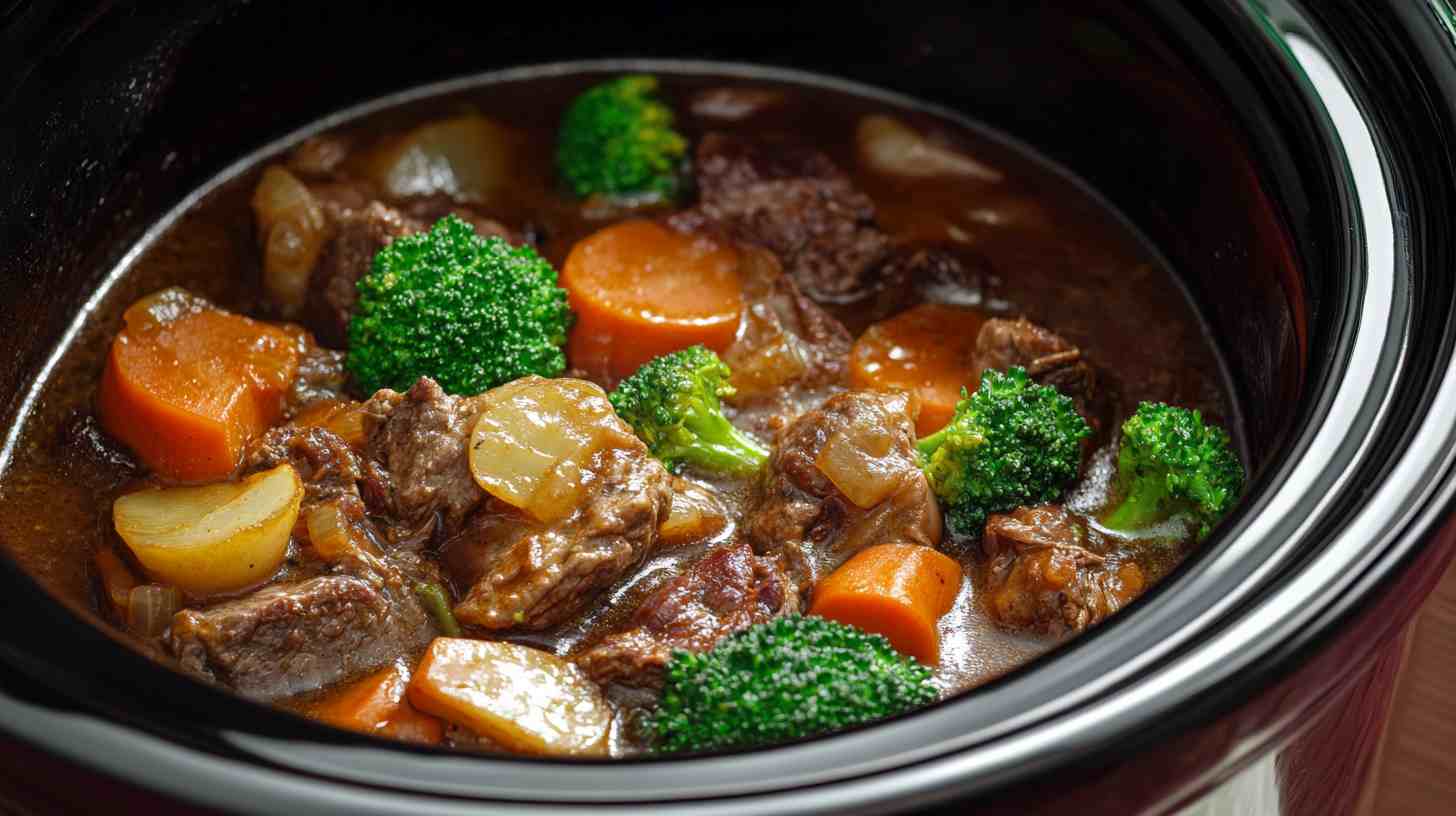 Set-and-Forget Crock Pot Beef and Broccoli