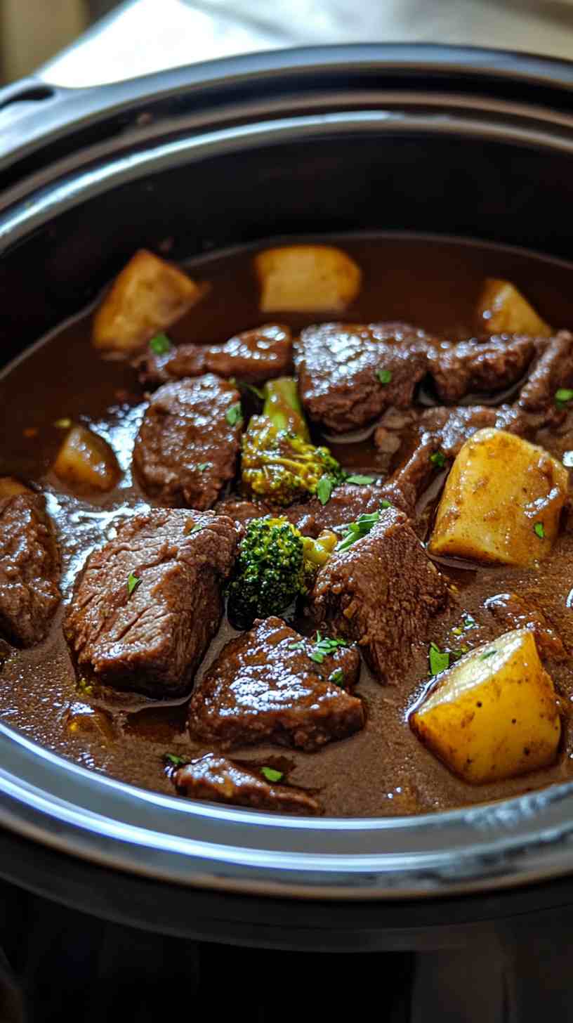 Set-and-Forget Crock Pot Beef and Broccoli Set-and-Forget Crock Pot Beef and Broccoli