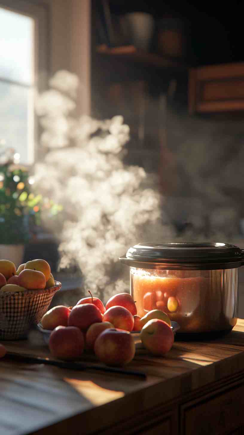 Simple Apple Butter Made in the Crockpot