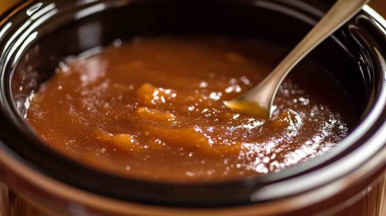 Simple Apple Butter Made in the Crockpot
