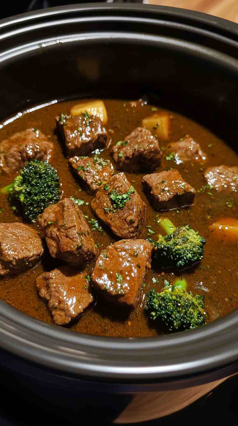 Simple Crock Pot Beef and Broccoli Recipe Simple Crock Pot Beef and Broccoli Recipe