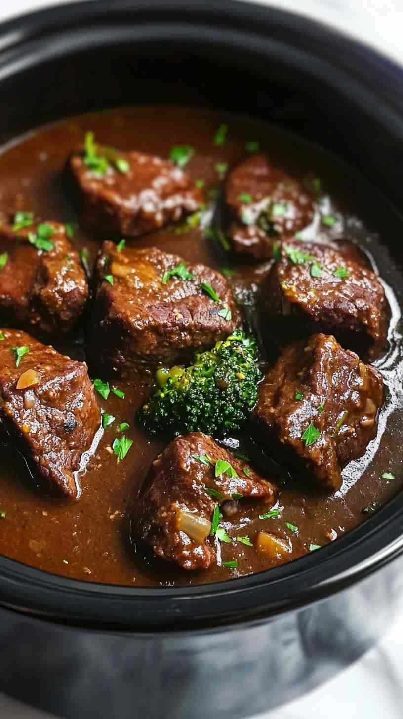 Simple Crock Pot Beef and Broccoli Recipe Simple Crock Pot Beef and Broccoli Recipe