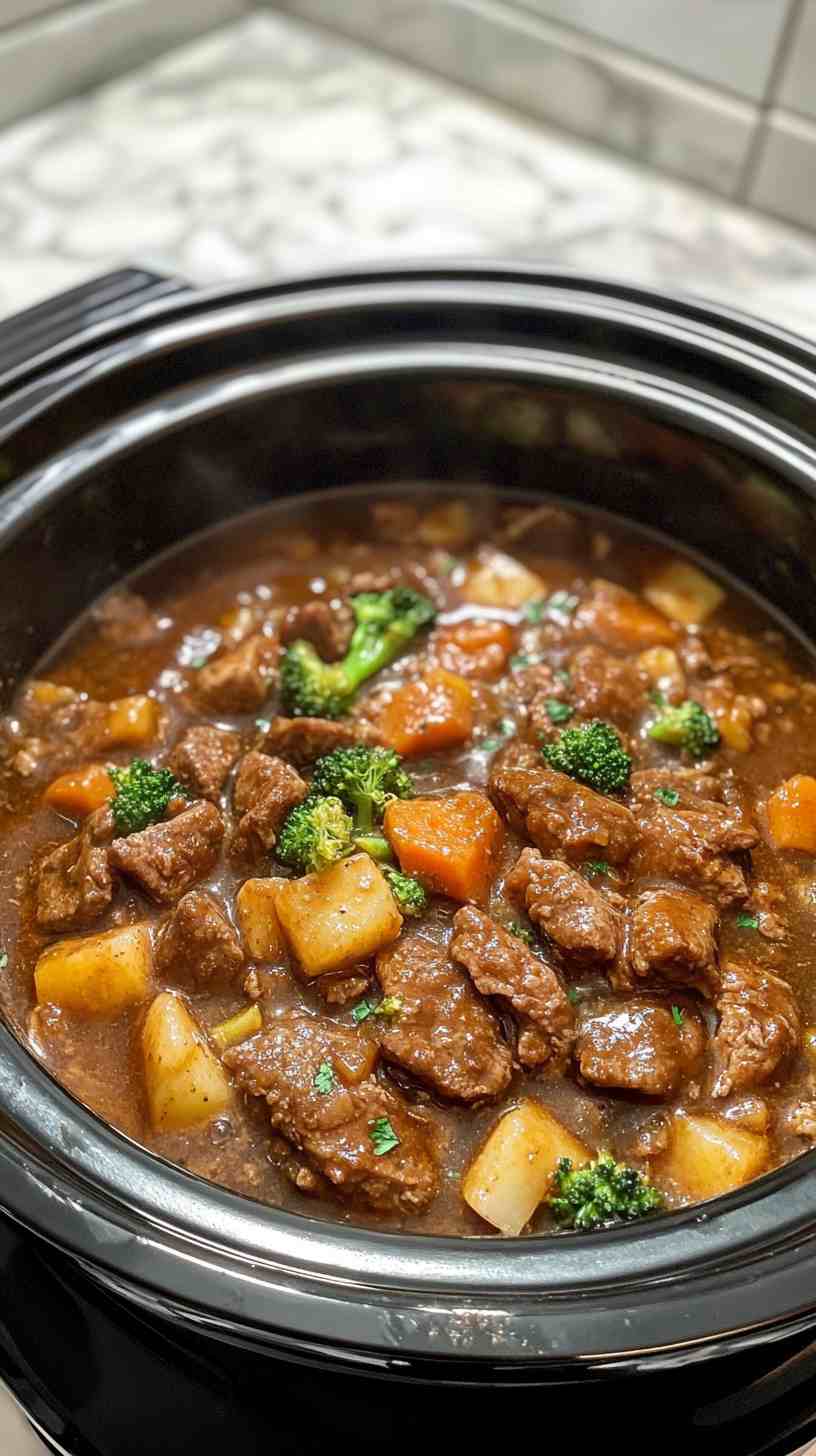 Simple Crock Pot Beef and Broccoli Recipe Simple Crock Pot Beef and Broccoli Recipe