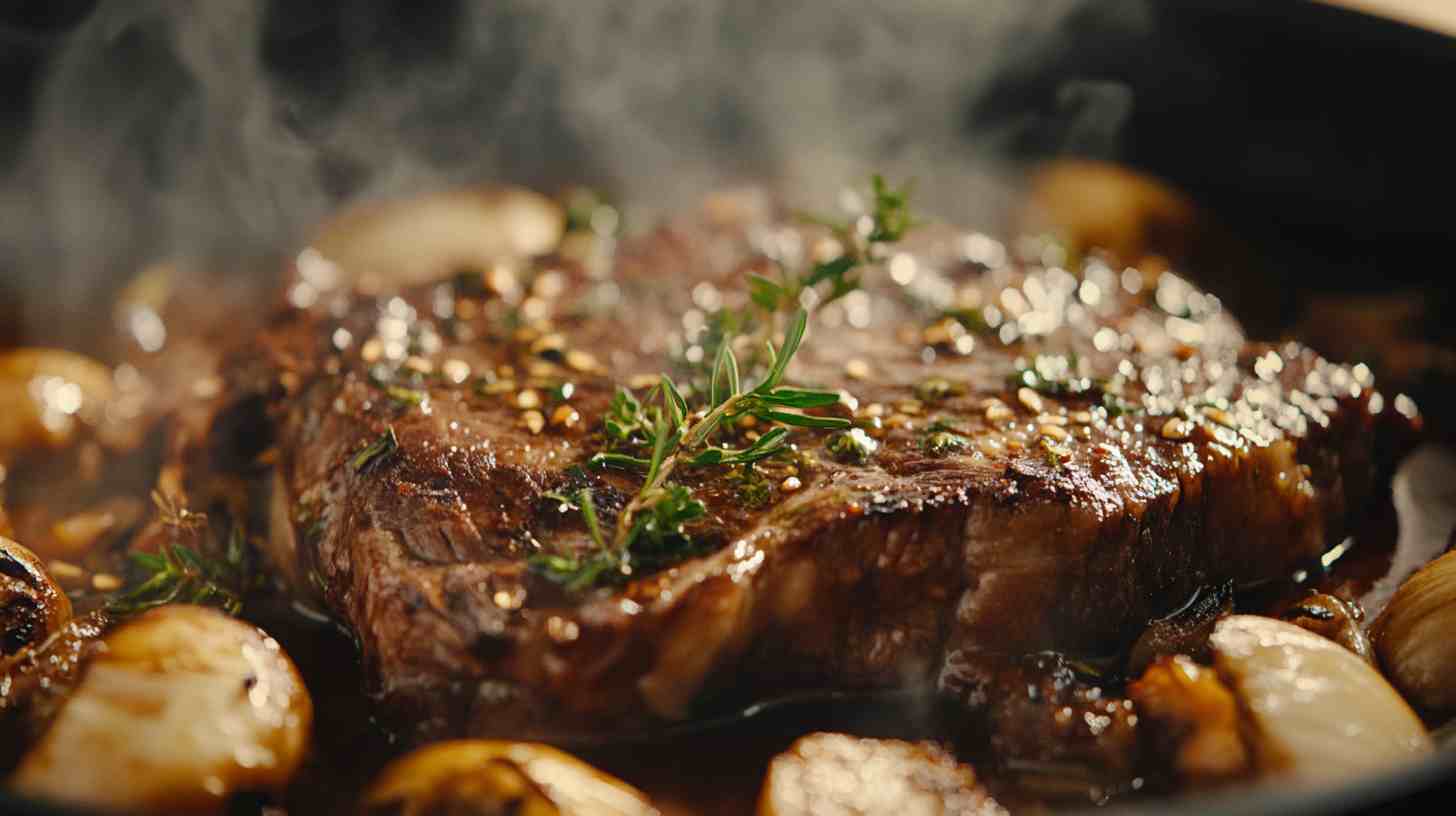Slow Cooked Beef in Dark Ale with Herbs