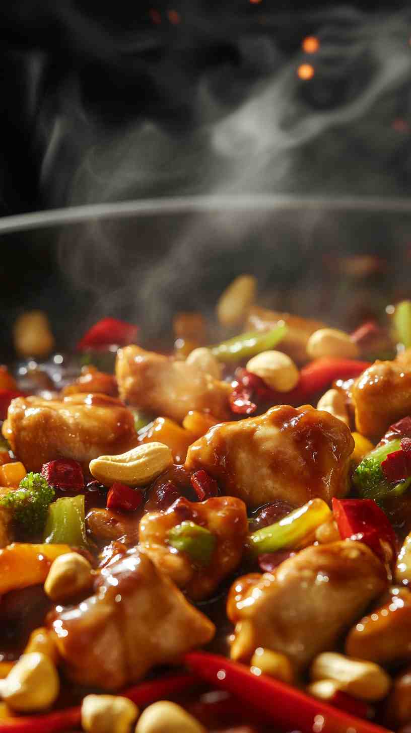 Slow Cooked Kung Pao Chicken in Crock Pot Slow Cooked Kung Pao Chicken in Crock Pot