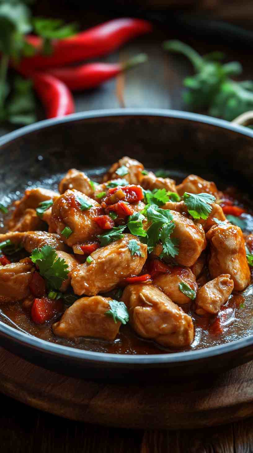Slow Cooked Kung Pao Chicken in Crock Pot Slow Cooked Kung Pao Chicken in Crock Pot