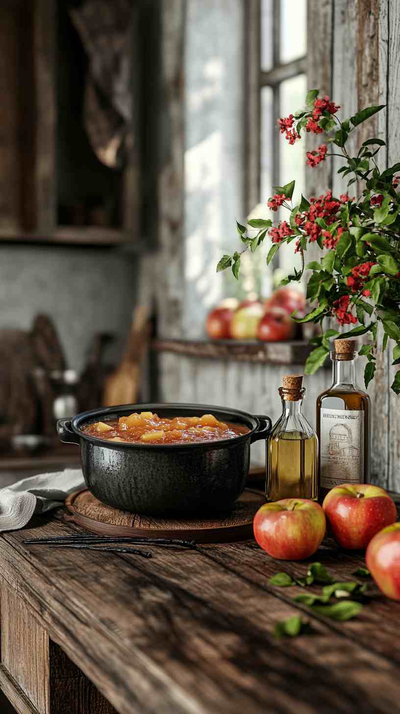 Slow Cooker Apple Butter with a Touch of Vanilla