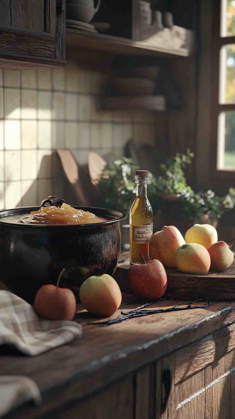 Slow Cooker Apple Butter with a Touch of Vanilla