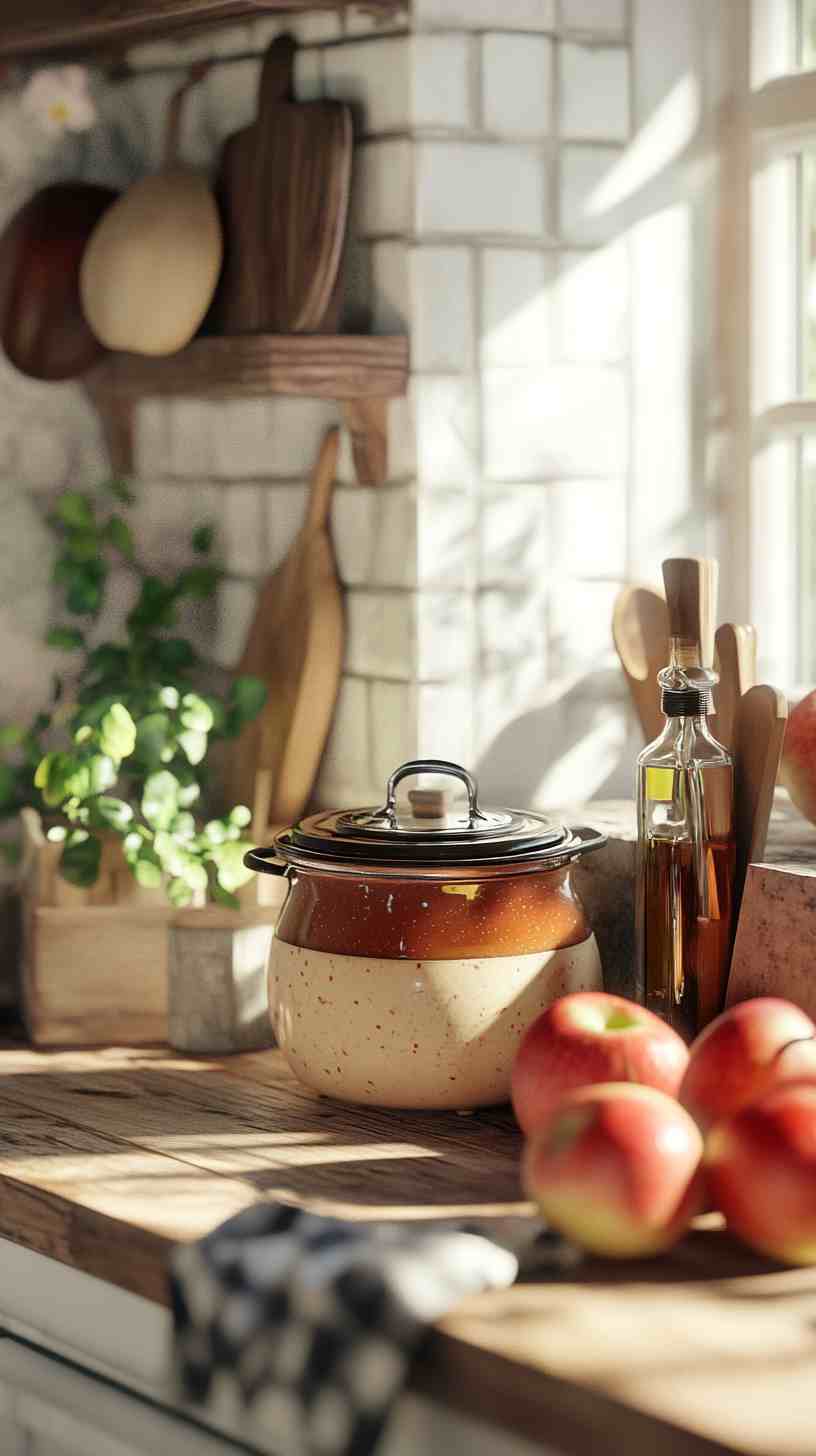 Slow Cooker Apple Butter with a Touch of Vanilla