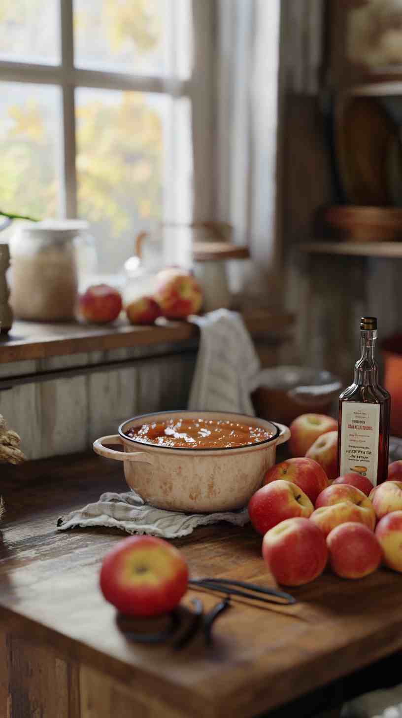 Slow Cooker Apple Butter with a Touch of Vanilla