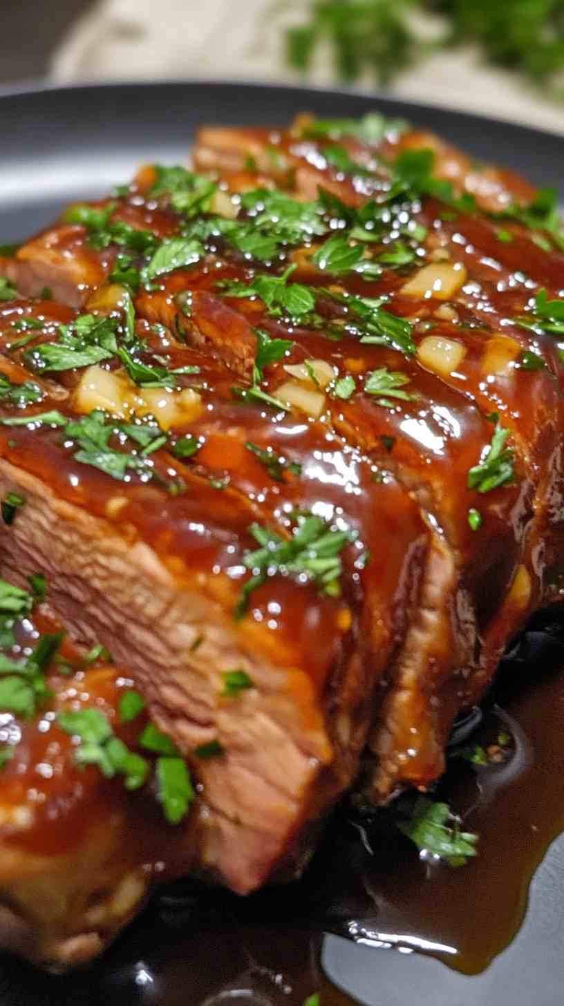 Slow Cooker BBQ Pork Loin with Honey and Garlic Slow Cooker BBQ Pork Loin with Honey and Garlic