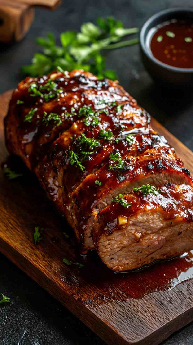 Slow Cooker BBQ Pork Loin with Honey and Garlic Slow Cooker BBQ Pork Loin with Honey and Garlic