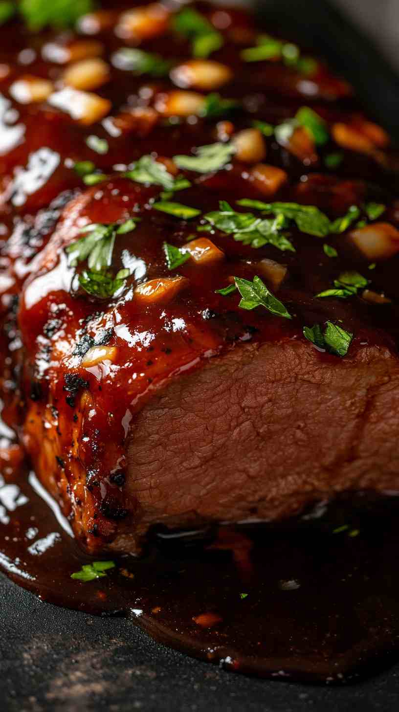 Slow Cooker BBQ Pork Loin with Honey and Garlic Slow Cooker BBQ Pork Loin with Honey and Garlic