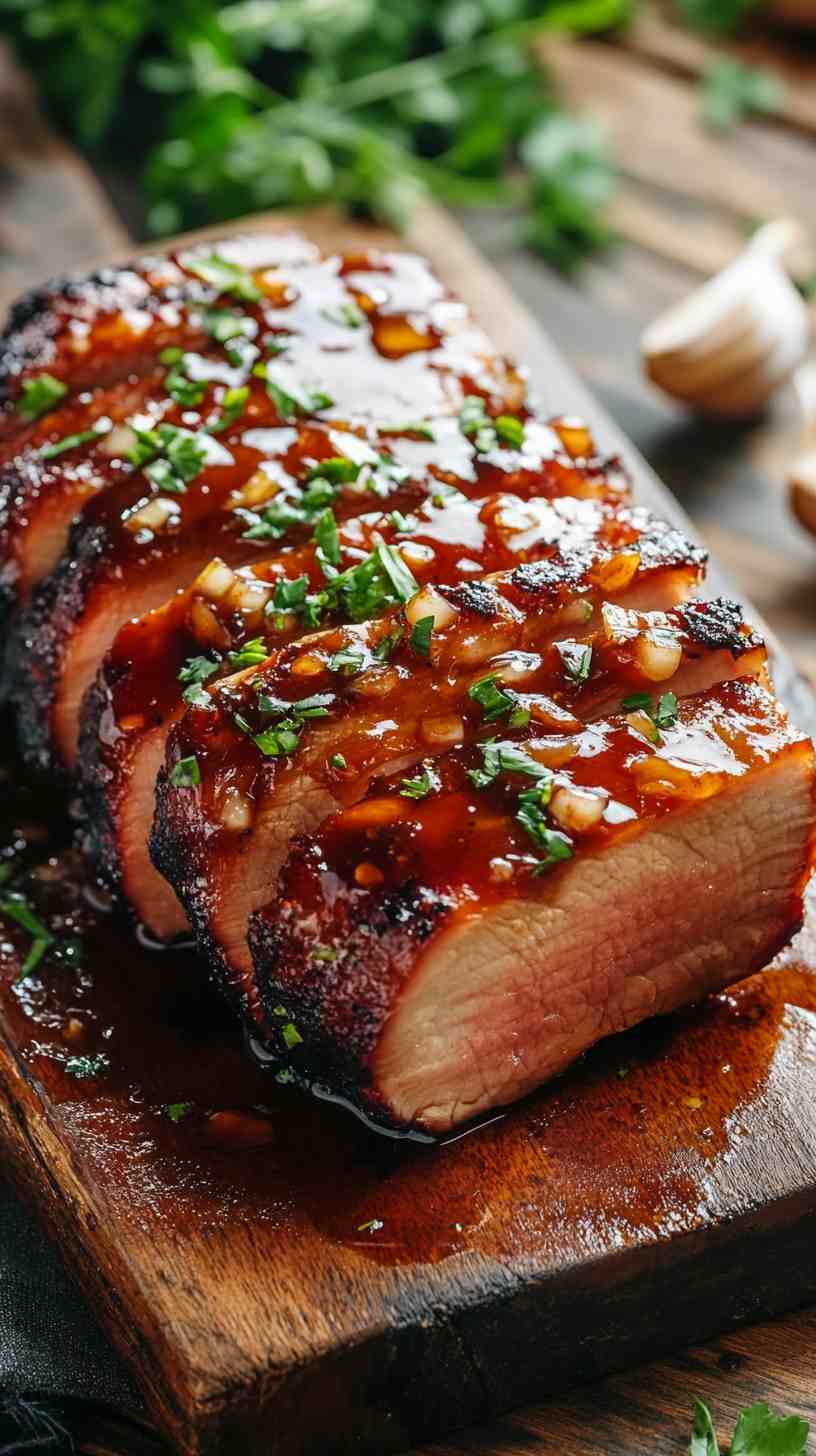 Slow Cooker BBQ Pork Loin with Honey and Garlic Slow Cooker BBQ Pork Loin with Honey and Garlic