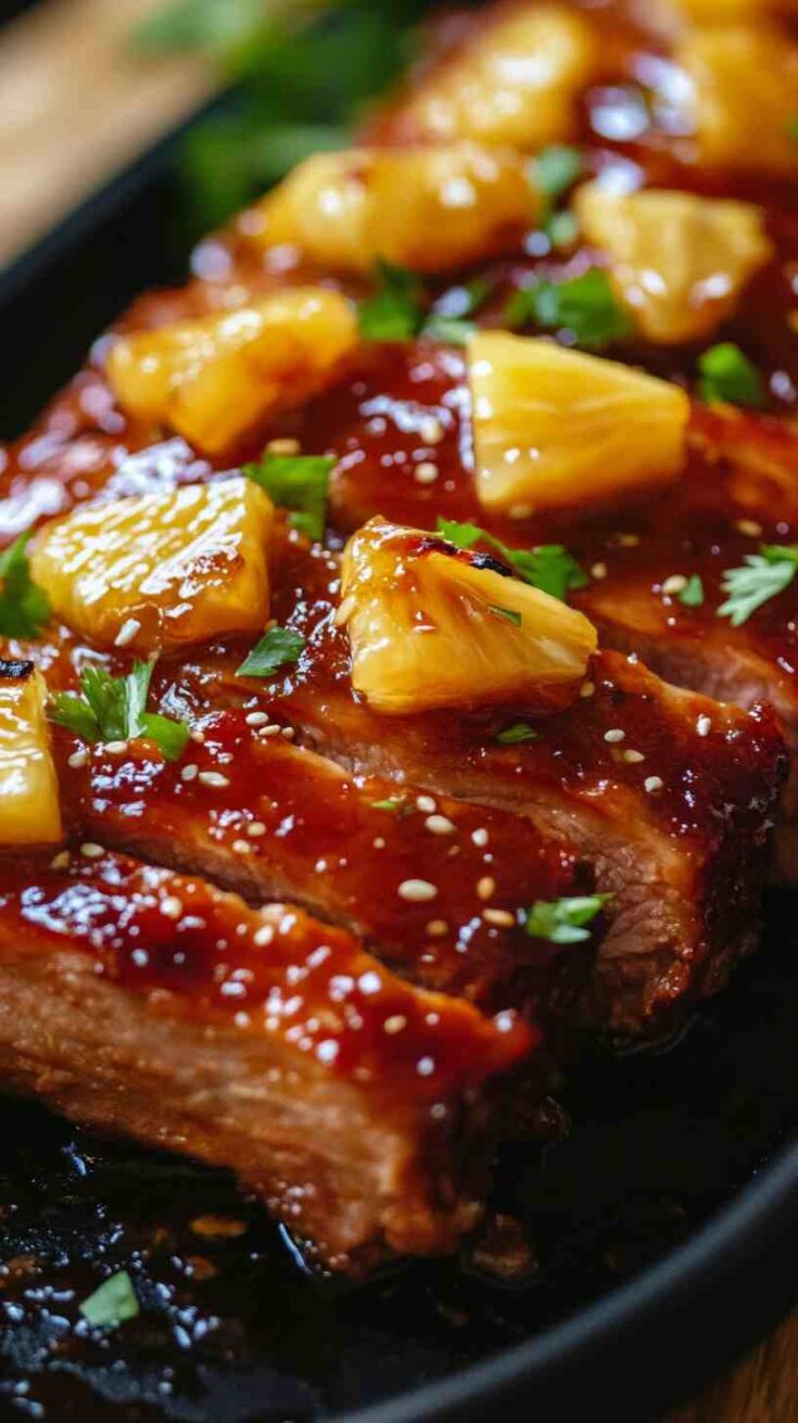Slow Cooker BBQ Pork Loin with Pineapple Glaze Slow Cooker BBQ Pork Loin with Pineapple Glaze