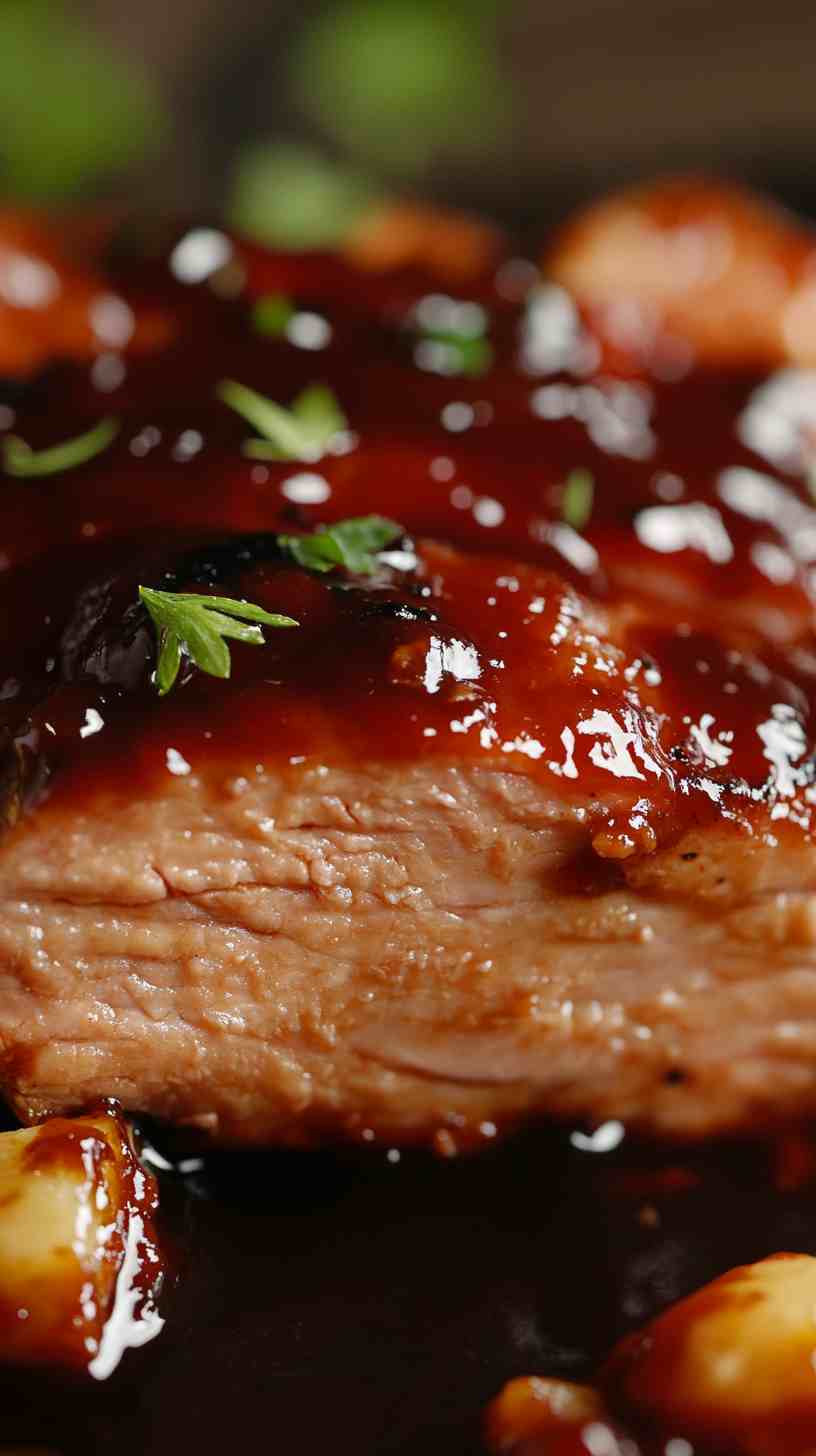 Slow Cooker BBQ Pork Loin with Pineapple Glaze Slow Cooker BBQ Pork Loin with Pineapple Glaze