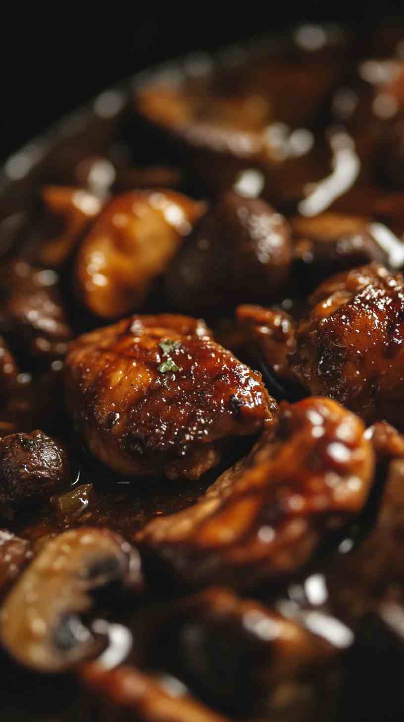 Slow Cooker Balsamic Chicken and Mushrooms Slow Cooker Balsamic Chicken and Mushrooms