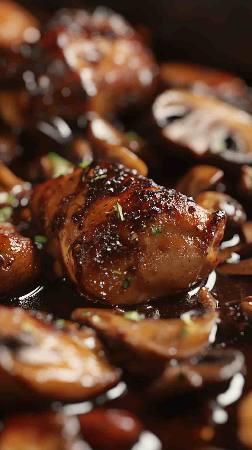 Slow Cooker Balsamic Chicken and Mushrooms Slow Cooker Balsamic Chicken and Mushrooms
