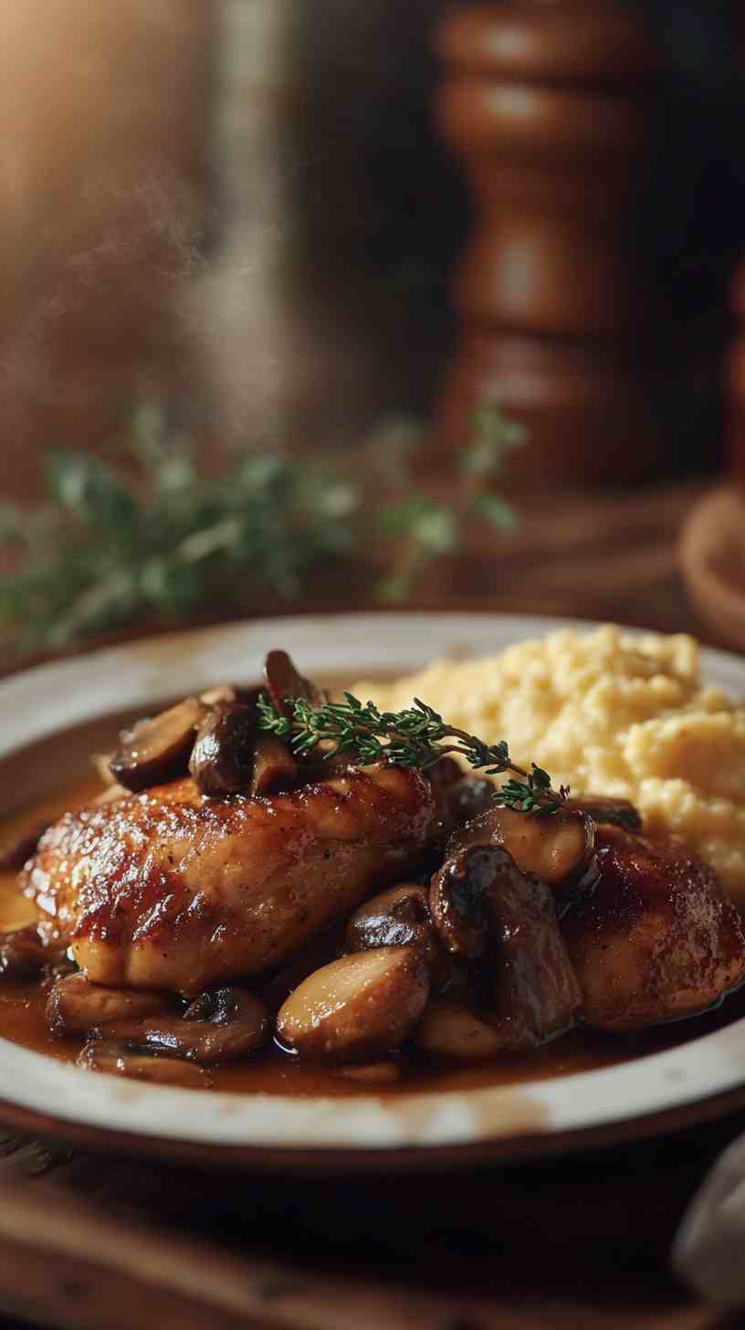Slow Cooker Balsamic Chicken and Mushrooms Slow Cooker Balsamic Chicken and Mushrooms