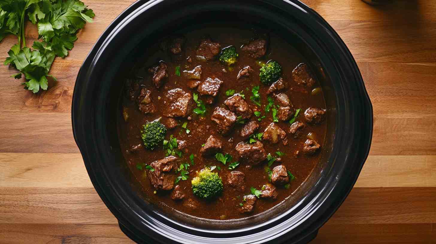 Slow Cooker Beef and Broccoli Delight