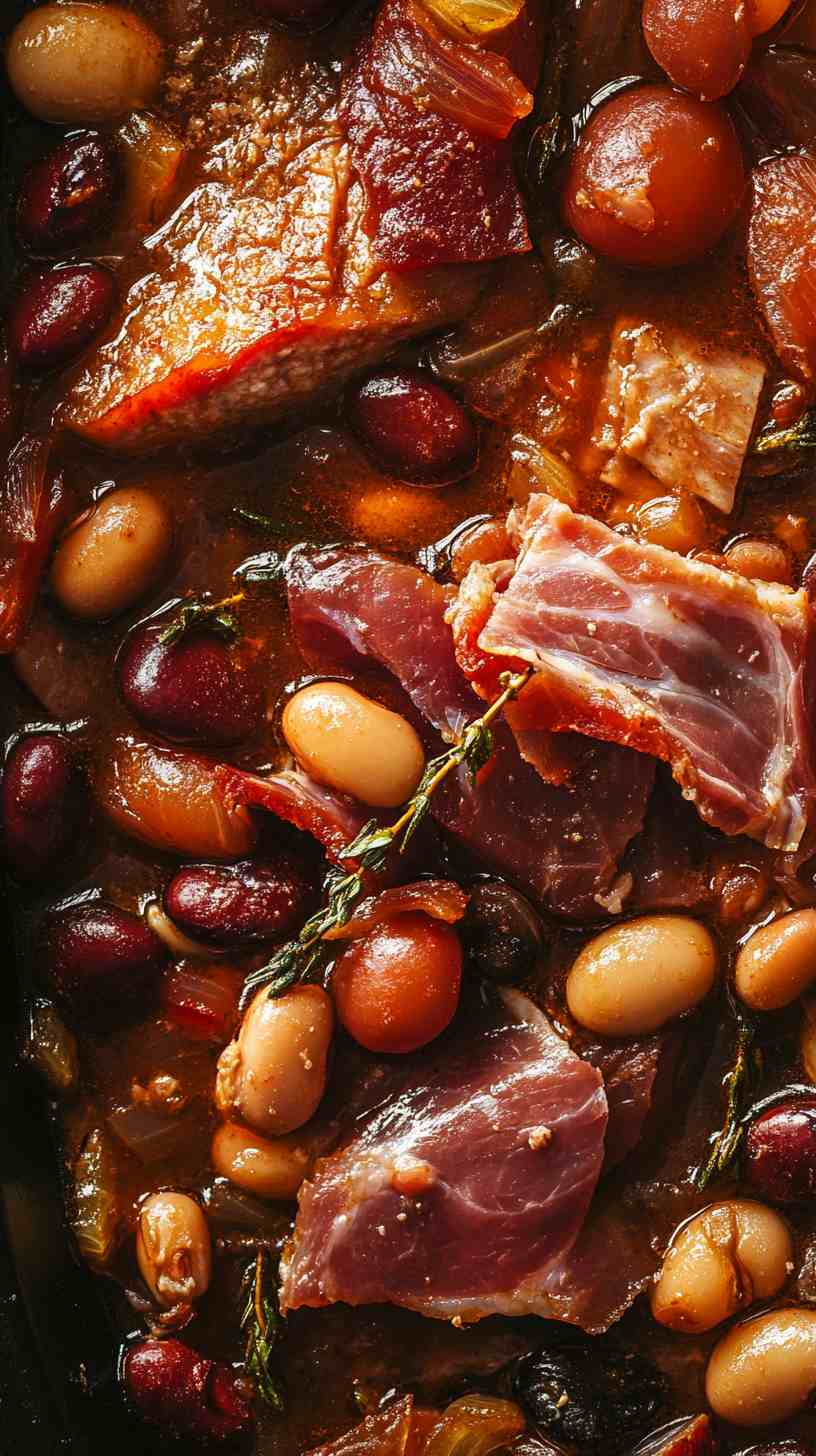 Yummy Slow Cooker Ham and Bean Soup Slow Cooker Ham and Bean Soup