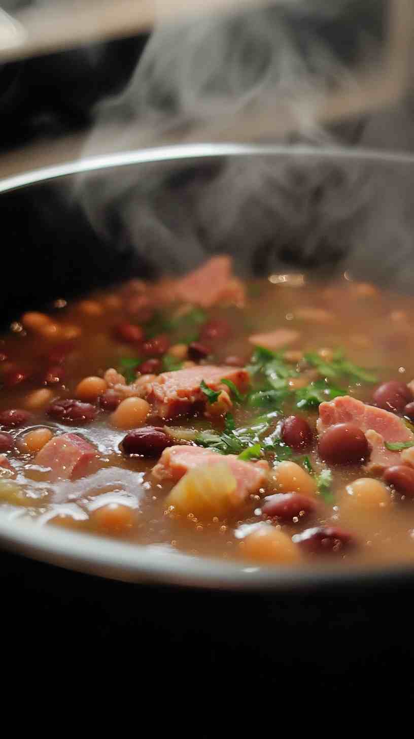 Yummy Slow Cooker Ham and Bean Soup Slow Cooker Ham and Bean Soup